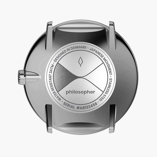 Philosopher - 組合裝 白錶盤 - 深空灰錶殼 | 深空灰五珠精鋼&極夜黑&復古棕錶帶