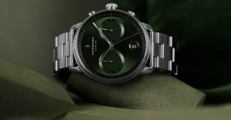 耀綠錶盤腕錶
