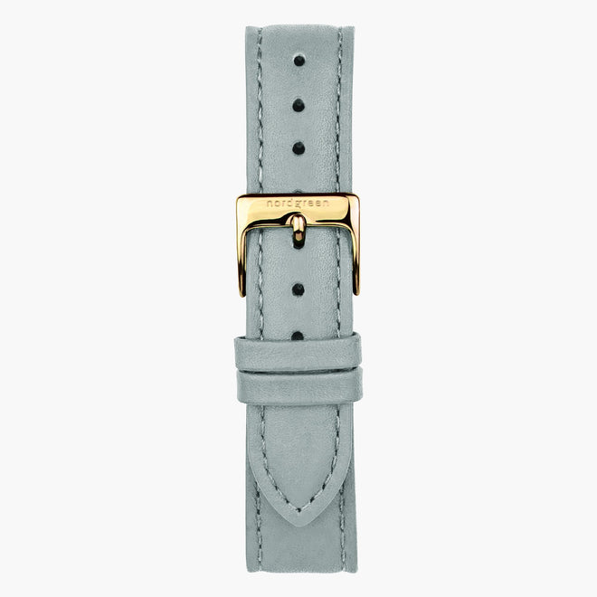 霧霾藍純素皮革錶帶 - 香檳金  - 40mm/42mm