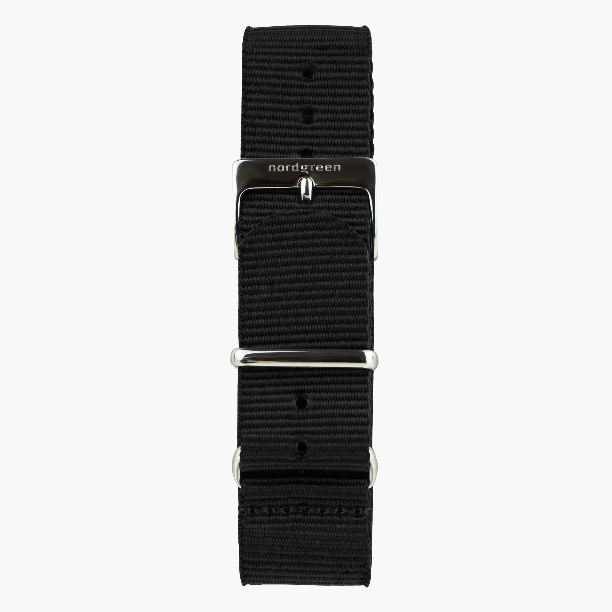 ST20POGMNYBL &Nylon urremme - sort med gun metal spænde - 20mm