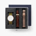 Native - 組合裝 白錶盤 - 玫瑰金錶殼 | 綠尼龍&復古棕&玫瑰金錶帶
