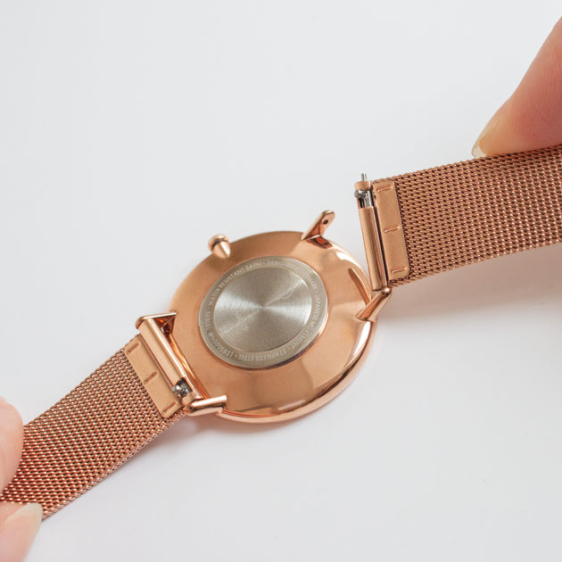 Native - 組合裝 白錶盤 - 玫瑰金錶殼 | 復古棕&極夜黑&玫瑰金錶帶