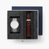 Native - 組合裝 白錶盤 - 月光銀錶殼 | 月光銀&復古棕錶帶